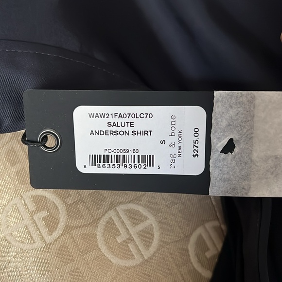 Rag and Bone Anderson Shirt in Salute Color - Picture 8 of 10